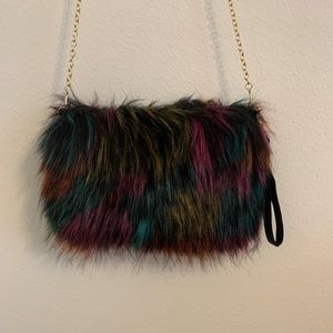 Multi Color Fur Bag